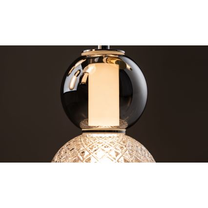 Maytoni MOD273CL-L60CH3K - LED Stropna svetilka DROP 4xLED/15W/230V pr. 43 cm sijajni krom