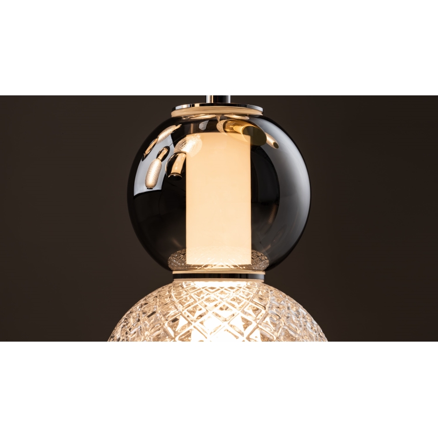 Maytoni MOD273CL-L60CH3K - LED Stropna svetilka DROP 4xLED/15W/230V pr. 43 cm sijajni krom