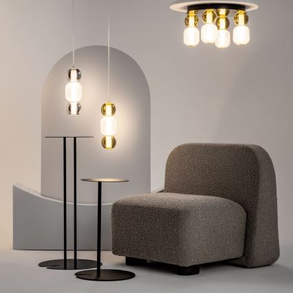 Maytoni MOD273CL-L60G3K - LED Stropna svetilka DROP 4xLED/15W/230V pr. 43 cm zlata