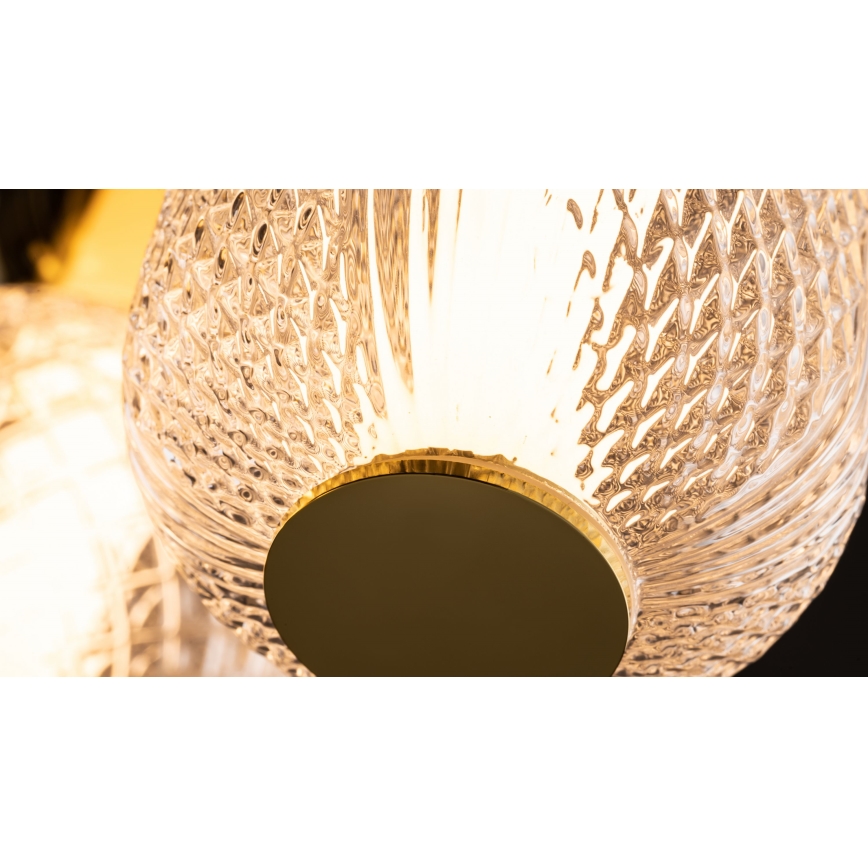 Maytoni MOD273CL-L60G3K - LED Stropna svetilka DROP 4xLED/15W/230V pr. 43 cm zlata