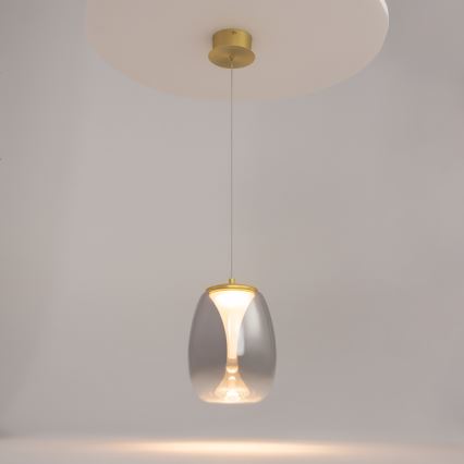 Maytoni MOD282PL-L8G3K - LED Lestenec na vrvici SPLASH LED/7W/230V 3000K zlata