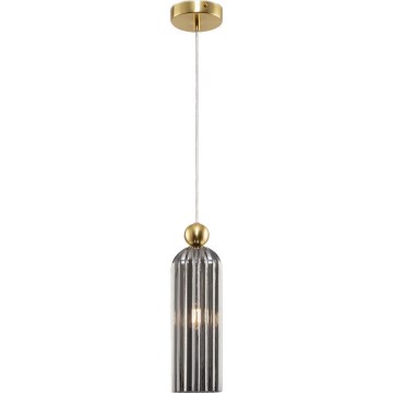 Maytoni MOD302PL-01GR - Lestenec na vrvici ANTIC 1xE14/40W/230V zlata/siva