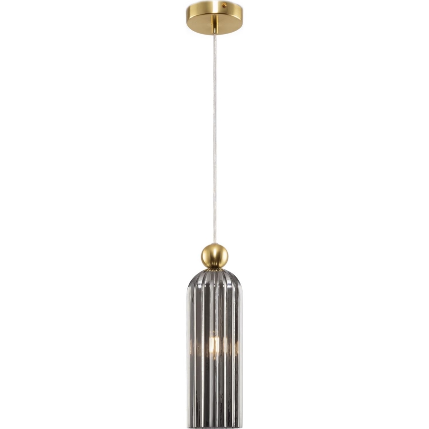 Maytoni MOD302PL-01GR - Lestenec na vrvici ANTIC 1xE14/40W/230V zlata/siva