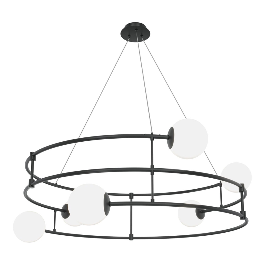 Maytoni MOD317PL-06B - Lestenec na vrvici BALANCE 6xG9/40W/230V črna