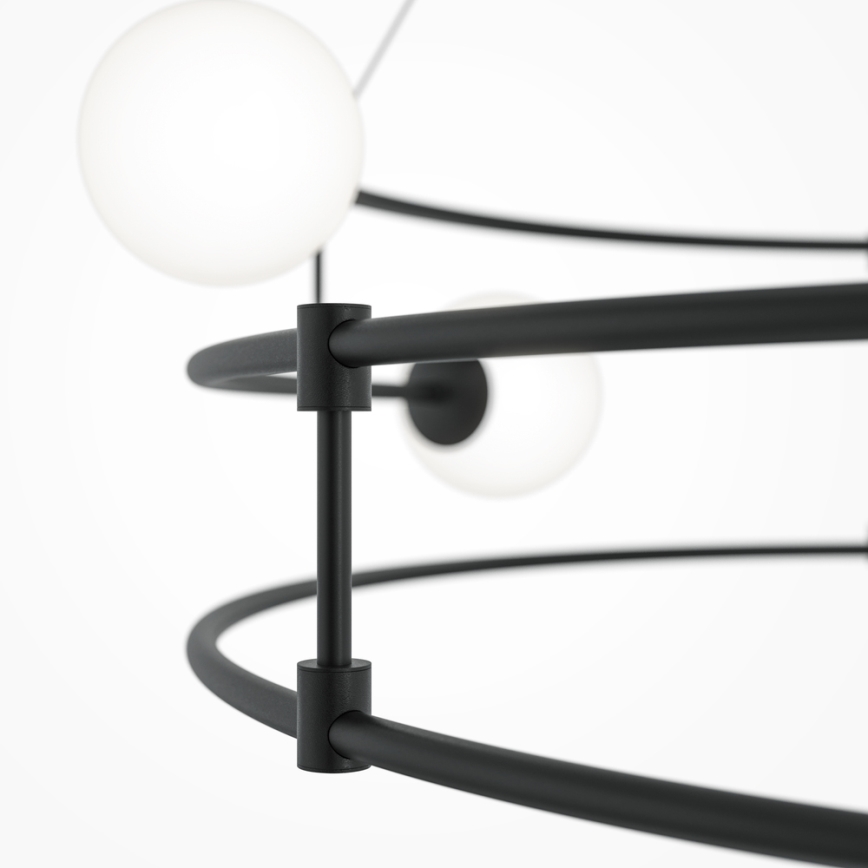 Maytoni MOD317PL-06B - Lestenec na vrvici BALANCE 6xG9/40W/230V črna