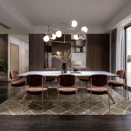 Maytoni MOD317PL-06G - Lestenec na vrvici BALANCE 6xG9/40W/230V baker
