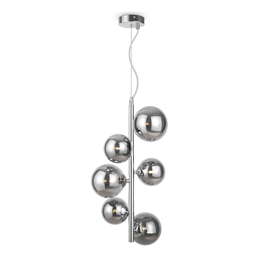 Maytoni MOD545PL-06CH - Lestenec na vrvici DALLAS 6xG9/28W/230V sijajni krom