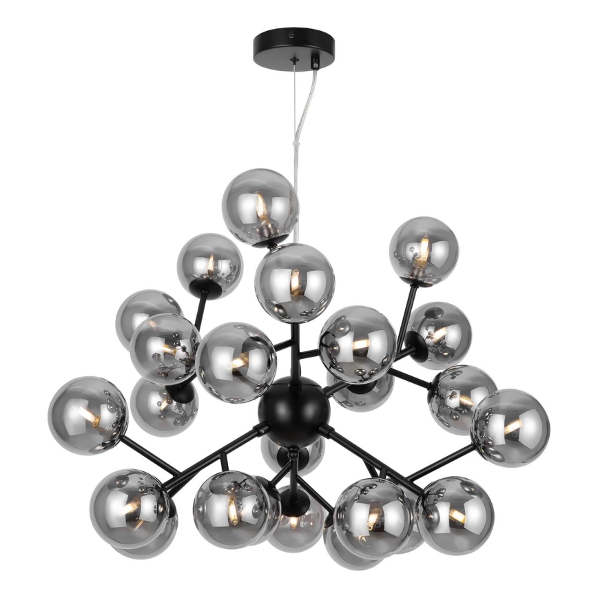 Maytoni MOD545PL-24B - Lestenec na vrvici DALLAS 24xG9/28W/230V črna