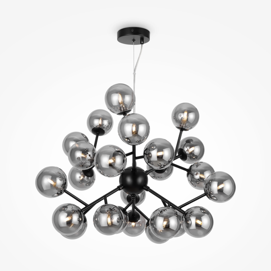Maytoni MOD545PL-24B - Lestenec na vrvici DALLAS 24xG9/28W/230V črna