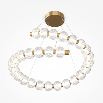 Maytoni MOD555PL-L35G3K - LED Lestenec na vrvici AMULET LED/40W/230V 3000K zlata