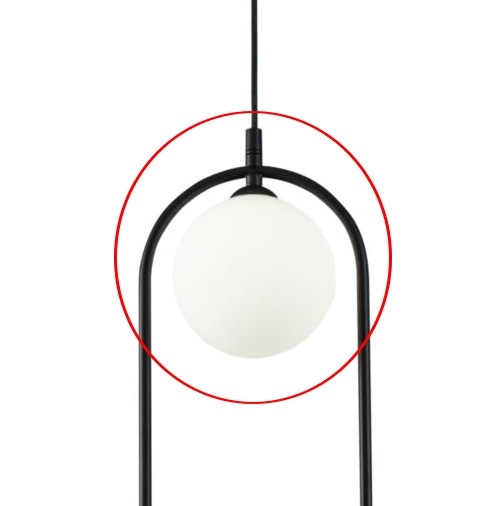 Maytoni - Nadomestno senčilo za lestenec RING, belo