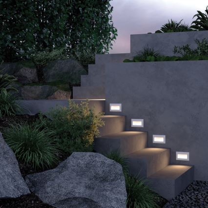 Maytoni O045SL-L3W3K - LED Zunanja vgradna svetilka BOSCA LED/3W/230V 3000K IP65 bela