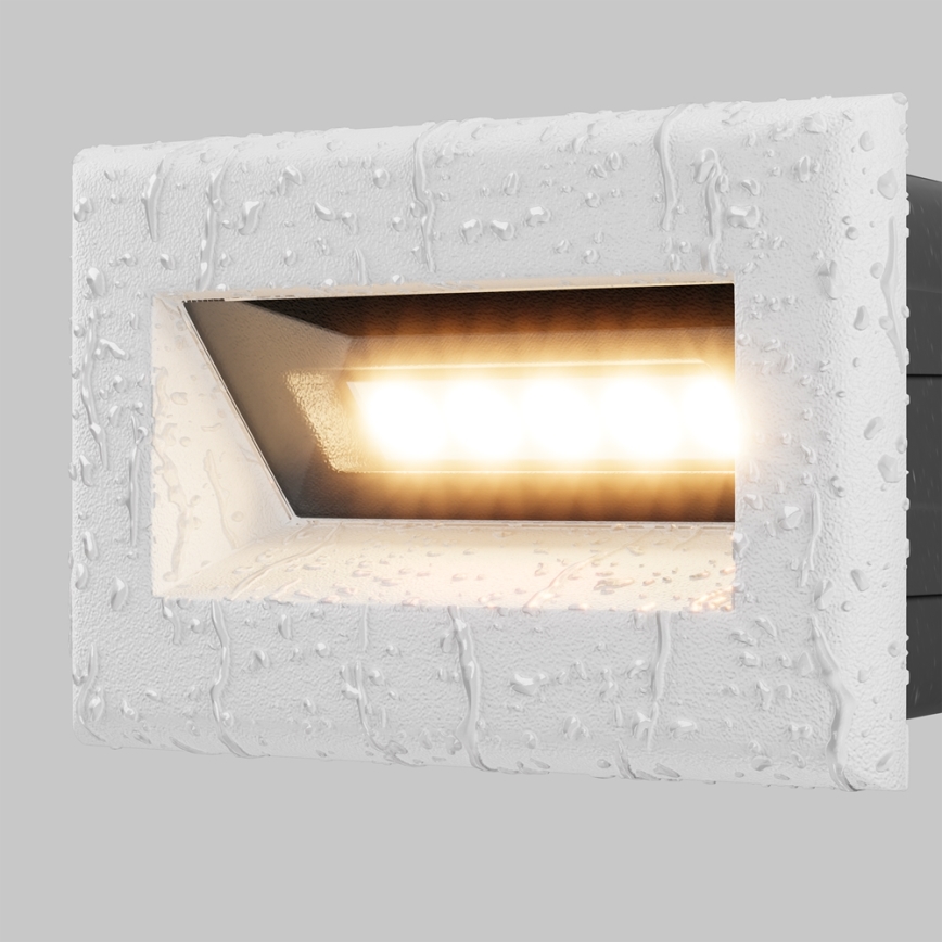 Maytoni O045SL-L3W3K - LED Zunanja vgradna svetilka BOSCA LED/3W/230V 3000K IP65 bela