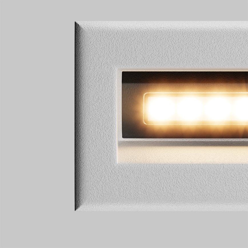 Maytoni O045SL-L3W3K - LED Zunanja vgradna svetilka BOSCA LED/3W/230V 3000K IP65 bela