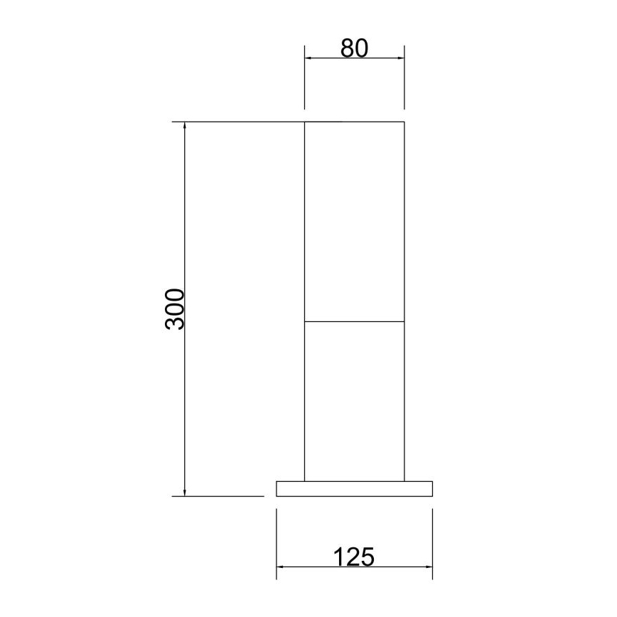Maytoni O418FL-01B - Zunanja svetilka WILLIS 1xE27/60W/230V 30 cm IP54 črna