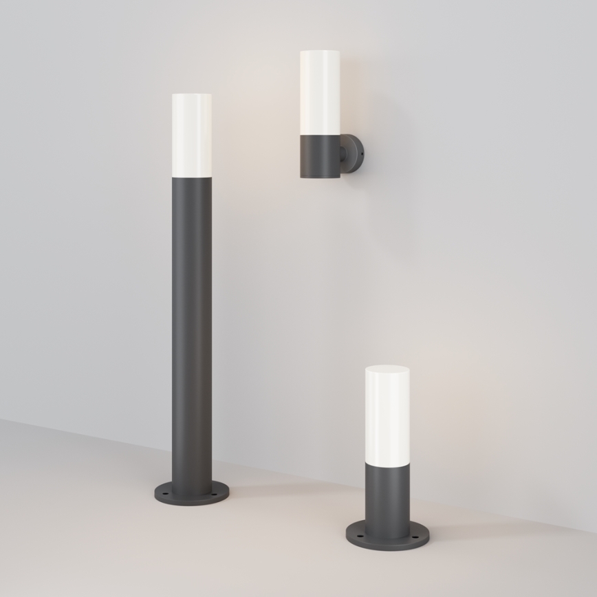 Maytoni O418FL-01GR1 - Zunanja svetilka WILLIS 1xE27/60W/230V 80 cm IP54 antracit