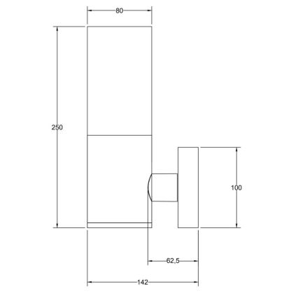 Maytoni O418WL-01B - Zunanja stenska svetilka WILLIS 1xE27/60W/230V IP54 črna