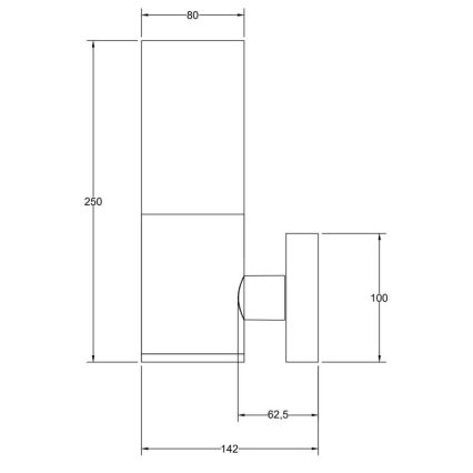 Maytoni O418WL-01GR - Zunanja stenska svetilka WILLIS 1xE27/60W/230V IP54 antracit