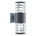 Maytoni O576WL-02GR - Zunanja stenska svetilka BRONX 2xE27/60W/230V IP54 antracit