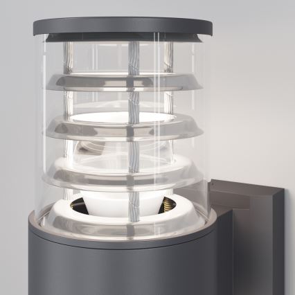 Maytoni O576WL-02GR - Zunanja stenska svetilka BRONX 2xE27/60W/230V IP54 antracit