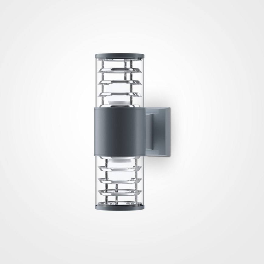 Maytoni O576WL-02GR - Zunanja stenska svetilka BRONX 2xE27/60W/230V IP54 antracit