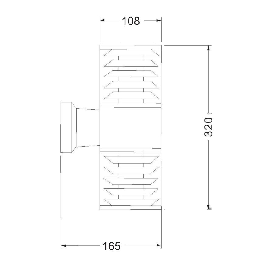 Maytoni O576WL-02GR - Zunanja stenska svetilka BRONX 2xE27/60W/230V IP54 antracit