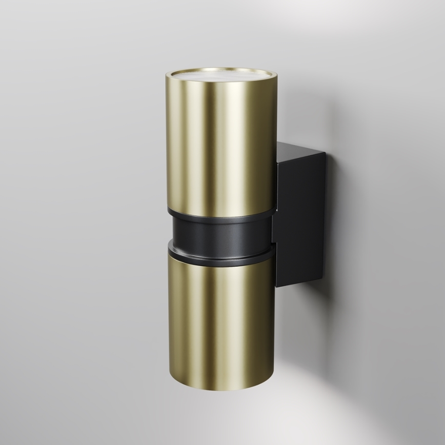 Maytoni O582WL-02BS - Zunanja stenska svetilka BOWERY 2xGU10/50W/230V IP54 medenina