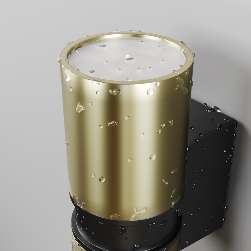 Maytoni O582WL-02BS - Zunanja stenska svetilka BOWERY 2xGU10/50W/230V IP54 medenina