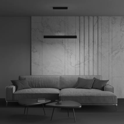 Maytoni P010PL-L23B4K - LED Lestenec na vrvici STEP LED/23W/230V 4000K 91 cm črna