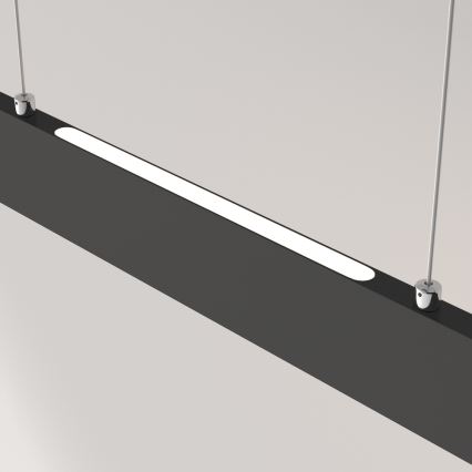 Maytoni P010PL-L23B4K - LED Lestenec na vrvici STEP LED/23W/230V 4000K 91 cm črna