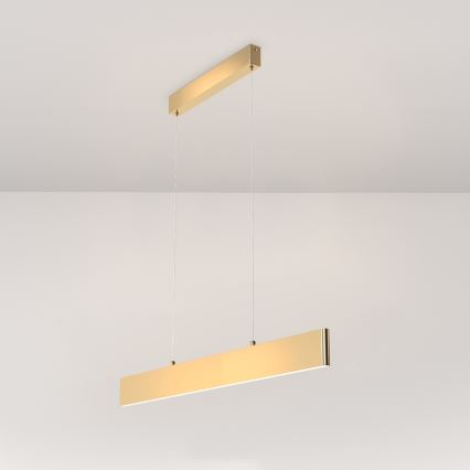 Maytoni P010PL-L23G3K - LED Lestenec na vrvici STEP LED/23W/230V 3000K 91 cm zlata