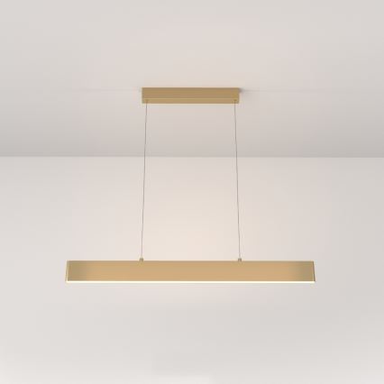 Maytoni P010PL-L23G3K - LED Lestenec na vrvici STEP LED/23W/230V 3000K 91 cm zlata