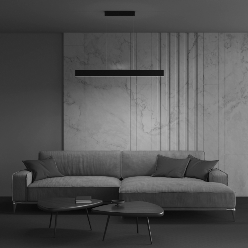 Maytoni P010PL-L30B4K - LED Lestenec na vrvici STEP LED/30W/230V 4000K 118,5 cm črna