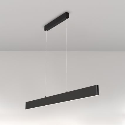 Maytoni P010PL-L30B4K - LED Lestenec na vrvici STEP LED/30W/230V 4000K 118,5 cm črna