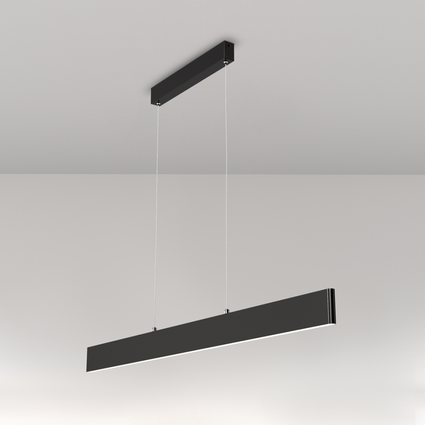 Maytoni P010PL-L30B4K - LED Lestenec na vrvici STEP LED/30W/230V 4000K 118,5 cm črna