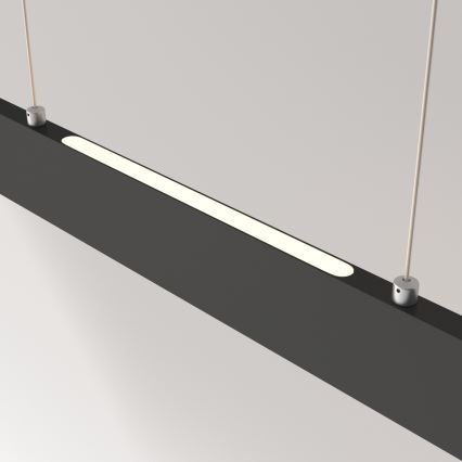 Maytoni P010PL-L30B4K - LED Lestenec na vrvici STEP LED/30W/230V 4000K 118,5 cm črna