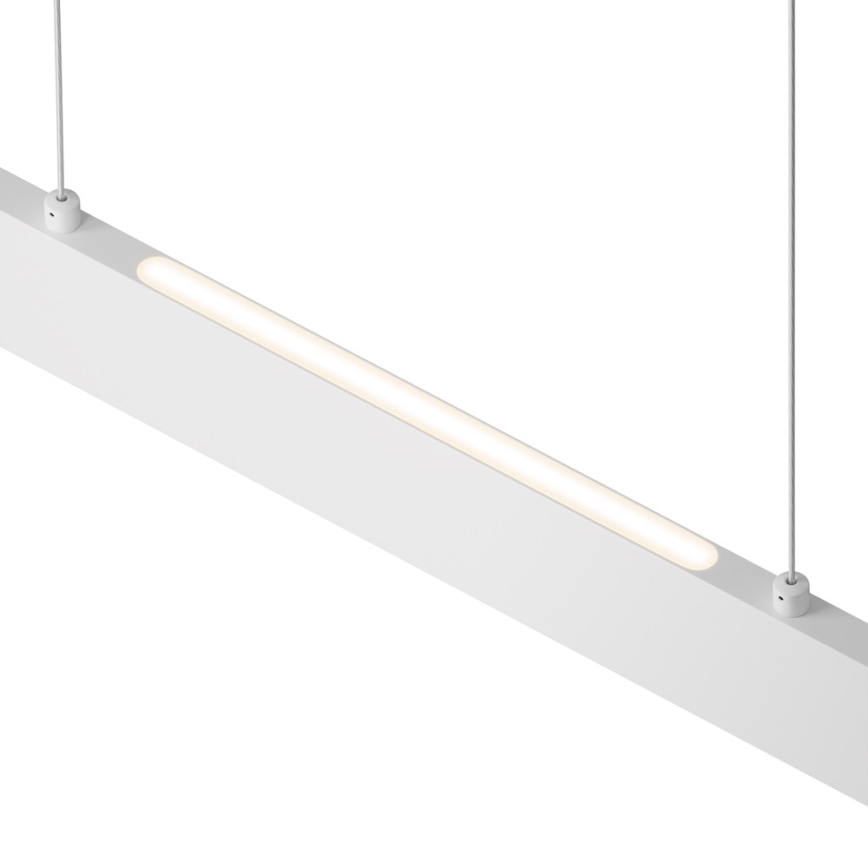 Maytoni P010PL-L30W4K - LED Lestenec na vrvici STEP LED/30W/230V 4000K 118,5 cm bela