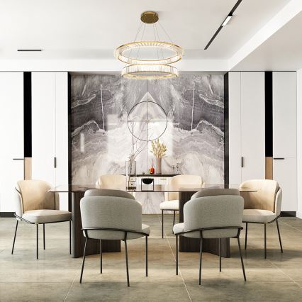 Maytoni P097PL-L90G4K - LED Lestenec na vrvici KRONE LED/90W/230V CRI 90 pr. 80,5 cm zlata
