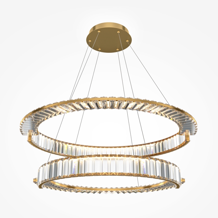 Maytoni P097PL-L90G4K - LED Lestenec na vrvici KRONE LED/90W/230V CRI 90 pr. 80,5 cm zlata