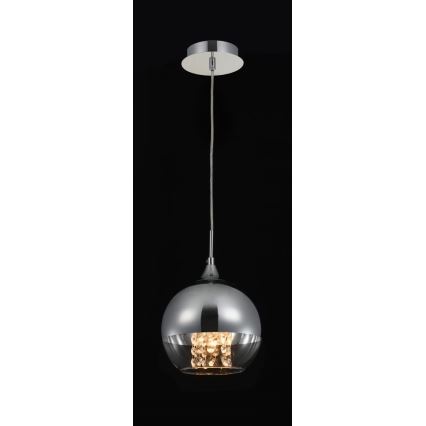 Maytoni P140-PL-110-1-N - Lestenec na vrvici FERMI 1xE27/60W/230V sijajni krom