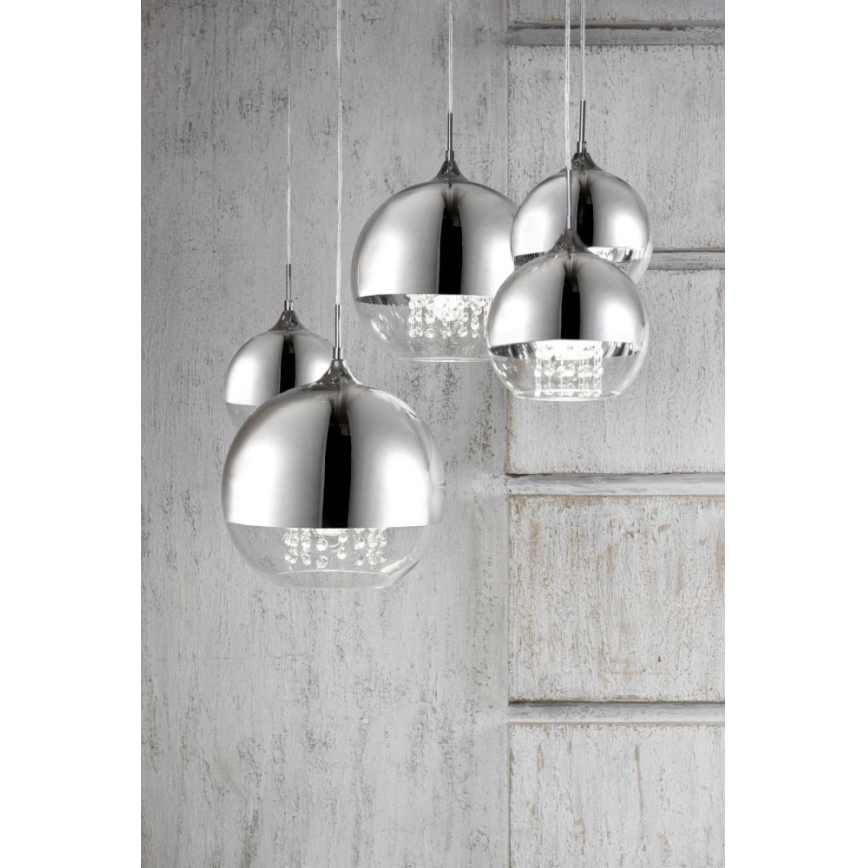 Maytoni P140-PL-170-5-N - Lestenec na vrvici FERMI 5xE27/60W/230V sijajni krom