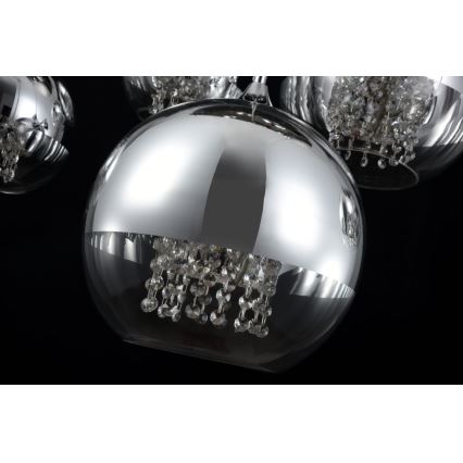 Maytoni P140-PL-170-5-N - Lestenec na vrvici FERMI 5xE27/60W/230V sijajni krom
