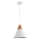 Maytoni P359-PL-01-W - Lestenec na vrvici BICONES 1xE27/60W/230V pr. 22 cm bela/bež
