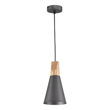 Maytoni P359-PL-140-C - Lestenec na vrvici BICONES 1xE27/60W/230V pr. 14 cm siva/bež
