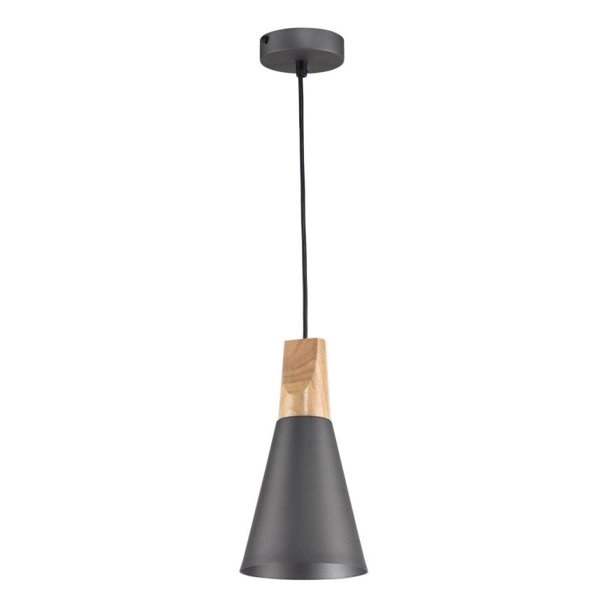 Maytoni P359-PL-140-C - Lestenec na vrvici BICONES 1xE27/60W/230V pr. 14 cm siva/bež