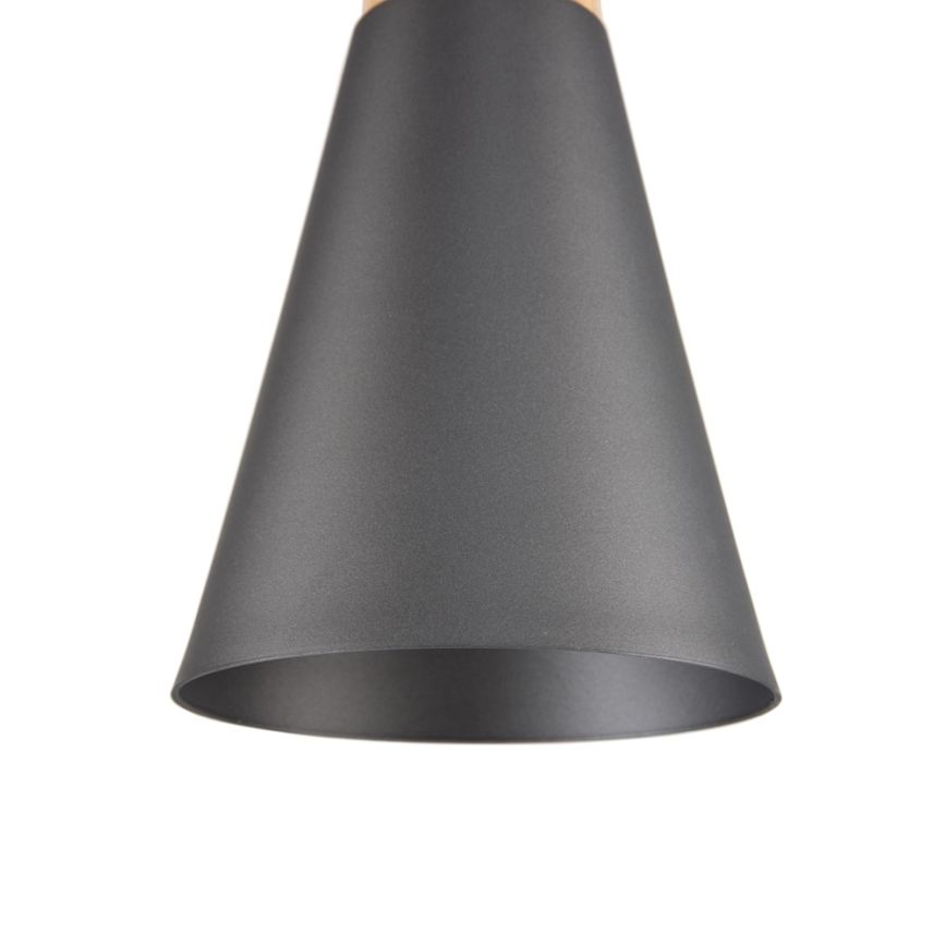 Maytoni P359-PL-140-C - Lestenec na vrvici BICONES 1xE27/60W/230V pr. 14 cm siva/bež