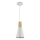 Maytoni P359-PL-140-W - Lestenec na vrvici BICONES 1xE27/60W/230V pr. 14 cm bela/bež