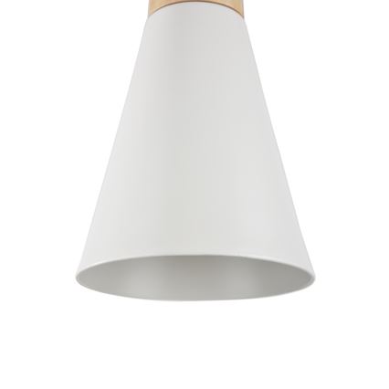 Maytoni P359-PL-140-W - Lestenec na vrvici BICONES 1xE27/60W/230V pr. 14 cm bela/bež