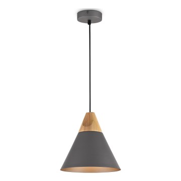 Maytoni P359-PL-220-C - Lestenec na vrvici BICONES 1xE27/60W/230V pr. 22 cm siva/bež