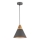 Maytoni P359-PL-220-C - Lestenec na vrvici BICONES 1xE27/60W/230V pr. 22 cm siva/bež